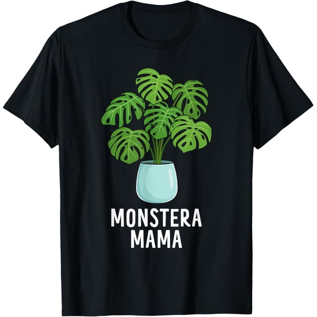 Funny Monstera Mama Houseplant Women Plant Lover TShirt