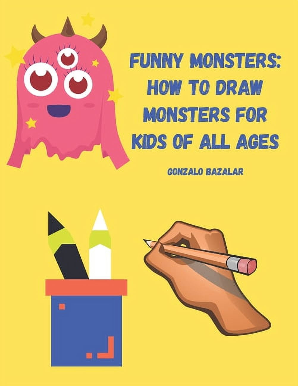Silly Monsters Coloring Book: For Kids Ages 4-8 (Paperback)(Large Print) 
