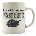 thumbnail image 1 of Food Lovers 11 oz Coffee Mug - I Woke Up In Feast Mode White Ceramic Gift, 1 of 4