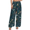 thumbnail image 1 of Funny Moon Pants Summer High Waisted Vintage Sun Stars Celestial Classic Wide Pants Women Oversized Streetwear Straight Trousers, 1 of 2