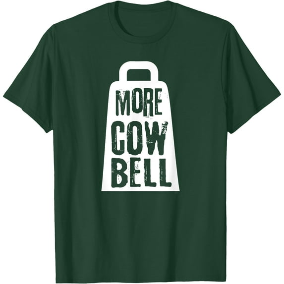 Funny More Cow Bell Softstyle Unisex T-Shirt,Forest Green Color,Size M