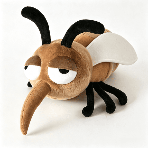 Funny Mosquito Plush Toy Stuffed Insect Soft Bug Plushie Doll Novelty Gift for Friends Home Decor 22.8in