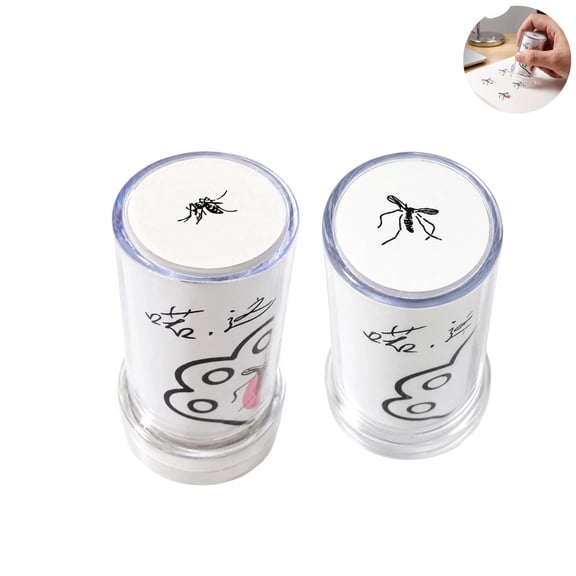Funny Mosquito Self-Inking Stamp, Novelty Prank Bug Stamp 5ml Ink, Cute Mosquito Pattern Stamp for Journal Scrapbook Joke Gift Office School Desk Decor,1pc