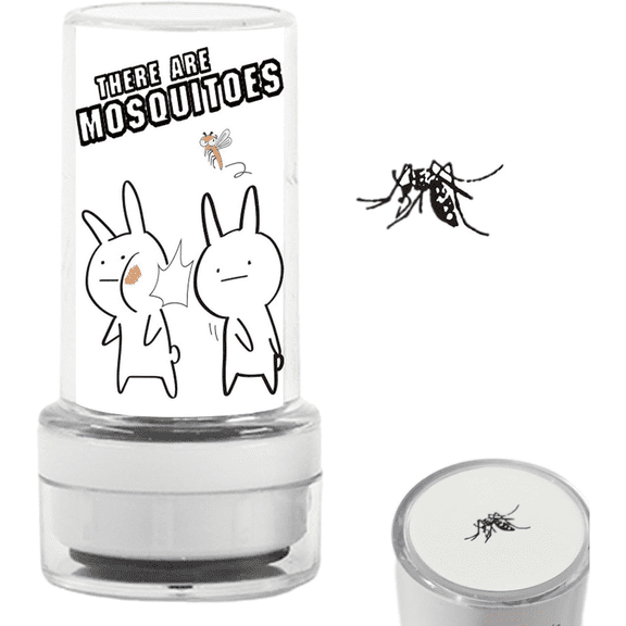Funny Mosquito Stamp Prank, Self-Inking Mosquito Stamp Dead Fly Seal Stamp Joke Fly Stamp Realistic Slap Stamp Skin Friendly Ink Mini Gag Toy for Dorm Group Fun A-1PCS