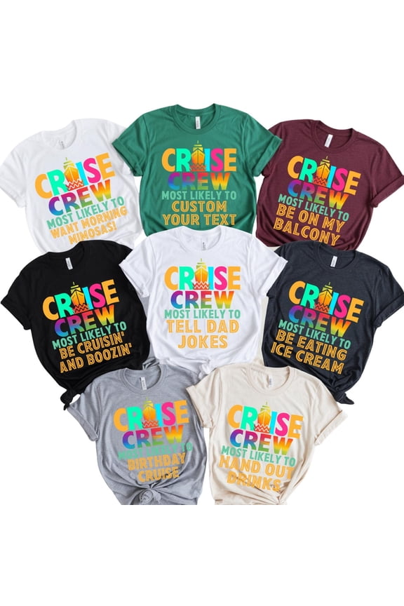 Funny Most Likely to Cruise 2026 TShirt Custom Vacation Group Shirt Family Trip Tees