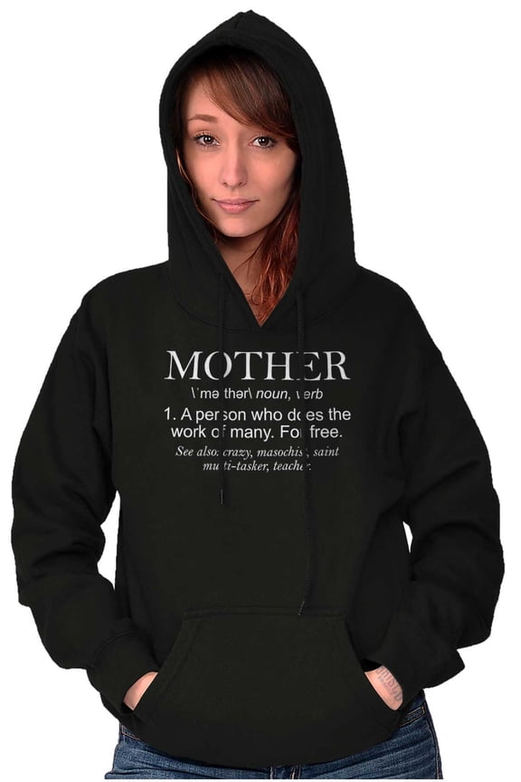 Funny Mother Definition Cute Mom Hoodie Sweatshirt Women Brisco Brands S