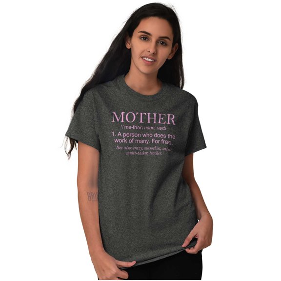 Funny Mother Definition Cute Mom Women's Plus Size Graphic Tee Brisco Brands 2X