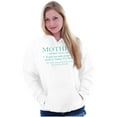 thumbnail image 1 of Funny Mother Definition Cute Mom Women Plus Size Graphic Pullover Hoodie Brisco Brands 5X, 1 of 4