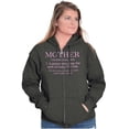 thumbnail image 1 of Funny Mother Definition Cute Mom Zip Hoodie Sweatshirt Women Brisco Brands L, 1 of 6
