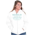 thumbnail image 1 of Funny Mother Definition Cute Mom Zip Hoodie Sweatshirt Women Brisco Brands S, 1 of 6
