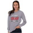 thumbnail image 1 of Funny Mother Saying Do What I Say Mom Women Plus Size Long Sleeve Graphic Tee Brisco Brands 2X, 1 of 5