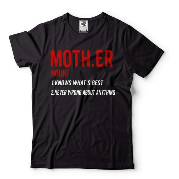 Funny Mother Shirt Mother Definition Tee Shirt Mothers Day Shirt Mom Shirts Mama Tees Mommy Shirt (4X-Large Black)