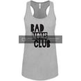 thumbnail image 1 of Funny Mother's Day Bad Moms Club Ladies Racerback Tank Top-Medium Heather Grey, 1 of 4