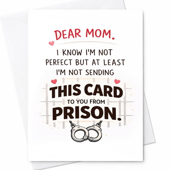Funny Mother's Day Card - Prison Card