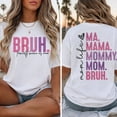 thumbnail image 1 of Funny Mother's Day Graphic Tee for Women, Mom Life BRUH Shirt, Mama Mommy Mom Quote T-Shirt, Casual Short Sleeve Crew Neck Top, Trendy Graphic Gift Tee, 1 of 7
