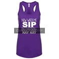 thumbnail image 1 of Funny Mother's Day Sip On Chardonnay Ladies Racerback Tank Top-XXL Purple Rush, 1 of 4
