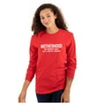 thumbnail image 1 of Funny Motherhood the Scariest Hood Women's Long Sleeve T Shirt Brisco Brands L, 1 of 6