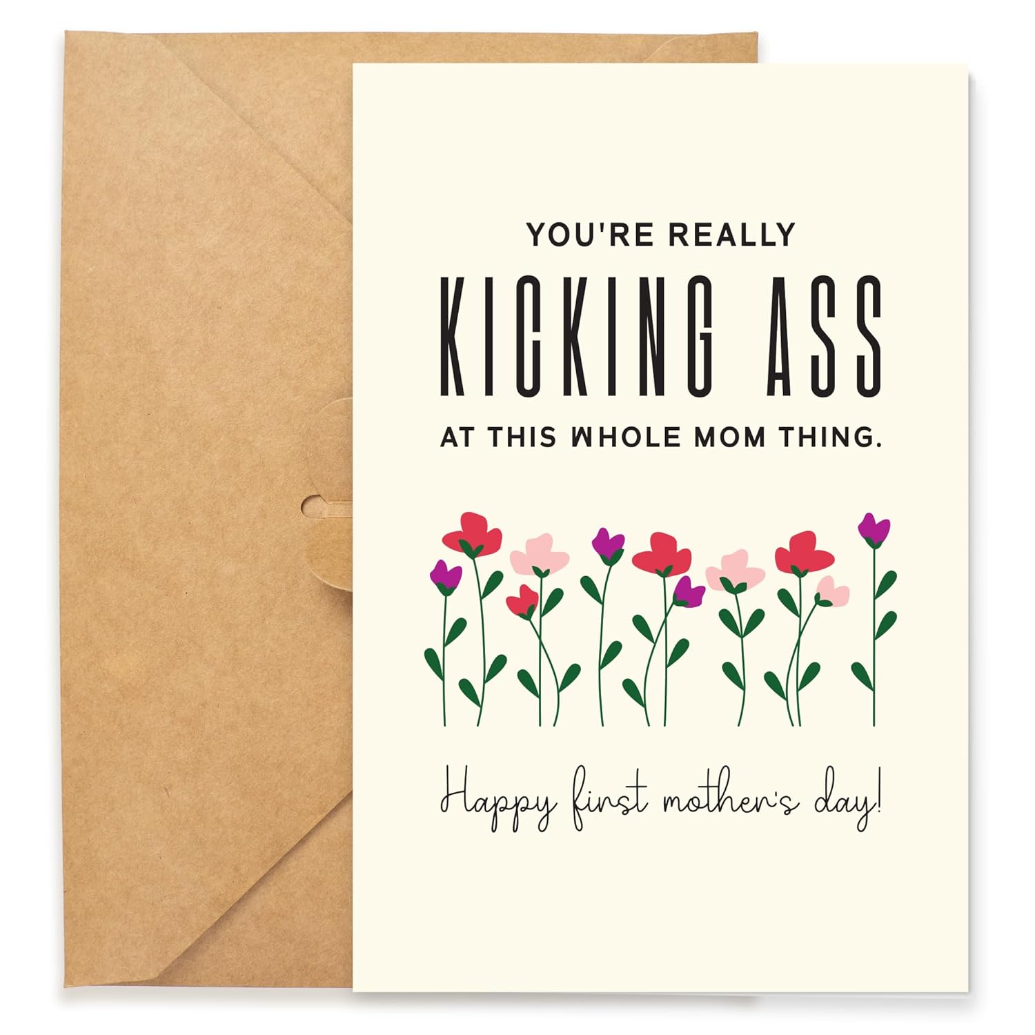 Funny Mothers Day Card For Mom From Son, Daughter, Kid, For Wife From ...