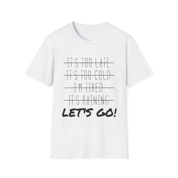 Funny Motivational Disciplines Workout No Excuses Men Women Unisex Softstyle T-Shirt