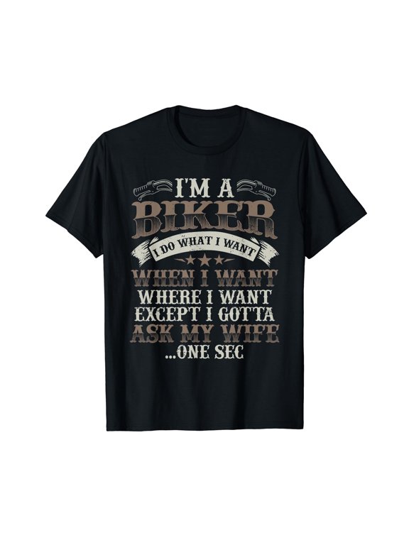 Funny Motorcycle Lover Graphic Husbands Men Motorbike Rider T-Shirt