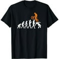thumbnail image 1 of Funny Mountain Bike Evolution Biker Jump MTB Trail Ride T-Shirt, 1 of 5