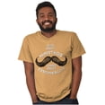 thumbnail image 1 of Funny Moustache Responsibility Joke Men's Big & Tall Crewneck Graphic Tee Brisco Brands 4X, 1 of 5