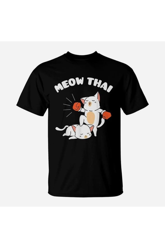 Funny Muay Thai Cats Thai Boxing Fighter Gift TShirt