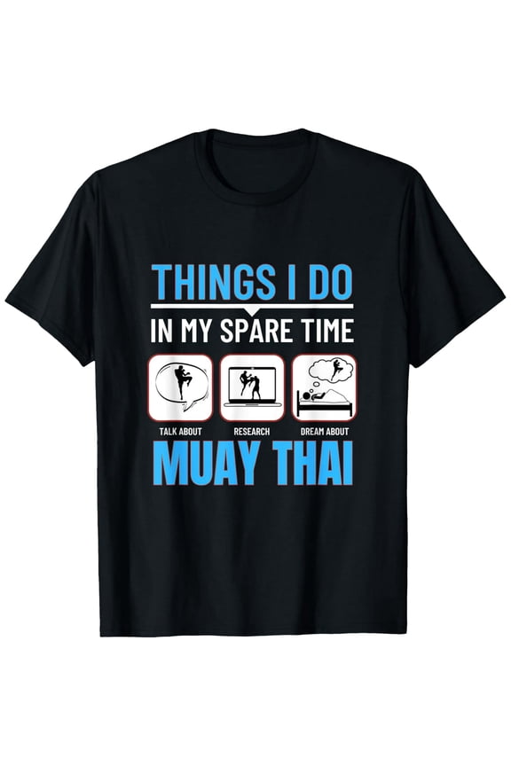 Funny Muay Thai Obsessed Hobby Graphic Gift for Men Short Sleeve T-Shirt