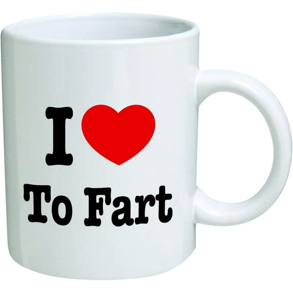 Funny Mug - I love to fart - 11 OZ Coffee Mugs - Inspirational gifts and sarcasm - By TM