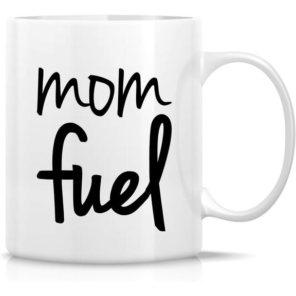 Funny Mug - Mom Fuel 11 Oz Ceramic Tea Coffee Mugs - Funny, Sarcasm, Sarcastic, Motivational, Inspirational birthday gifts for mom, mommy, mum, mama, mother, coworker friend, mother''s day gift