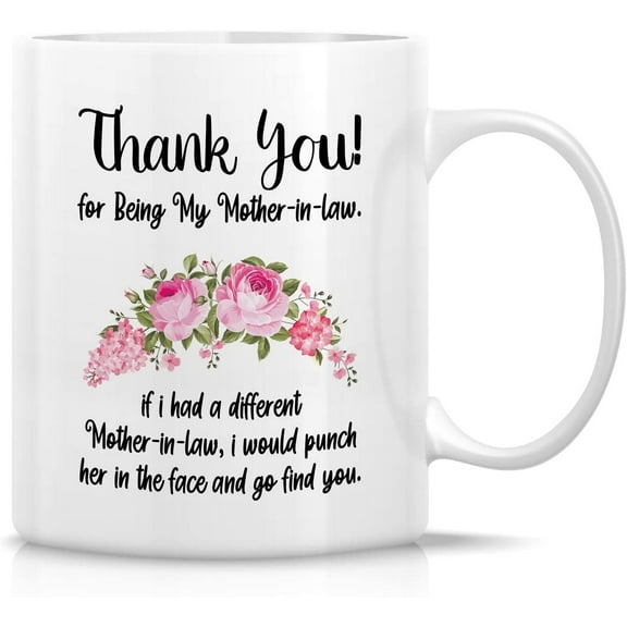 Funny Mug - Thank You Mother-in-law If I Had a different Mother In Law I Would Punch Her 11 Oz Ceramic Coffee Mugs - Funny, Sarcasm, Sarcastic birthday gift for mom, mama, mother day gift
