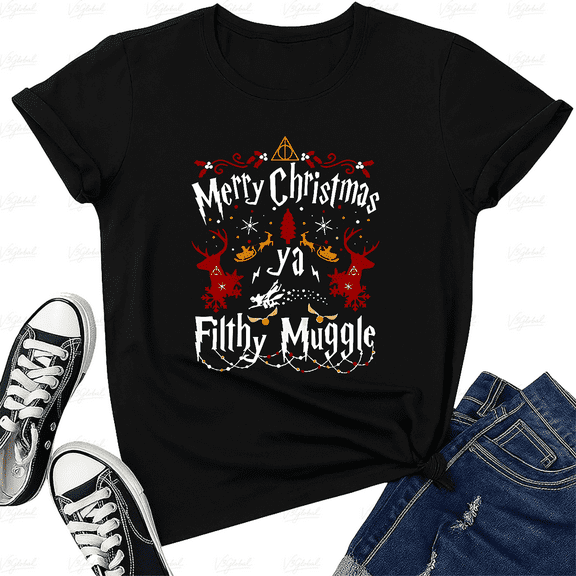 Funny Muggle Holiday Quote Festive Cheer Unisex T-Shirt up to size 5XL