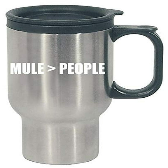 Funny Mule Travel Mug - Equine Humor Stainless Steel Cup for Horse Lovers