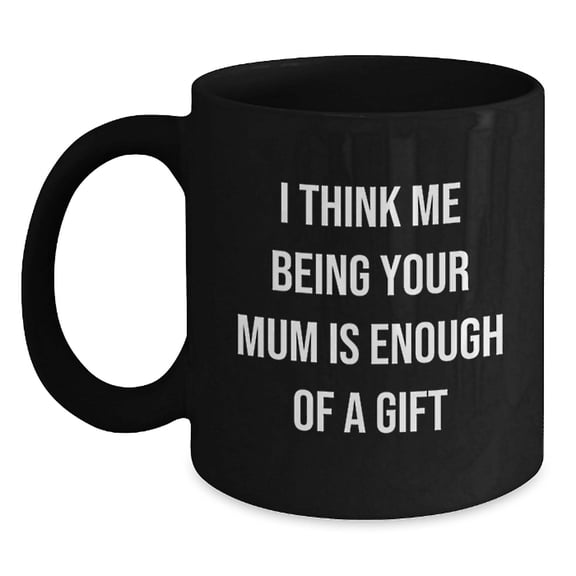 Funny Mum Quotes Black Coffee Mugs Gifts for Mum Christmas Unique Presents from Mom