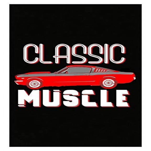 Muscle Car Poster - Humor Wall Art for Garage Gift