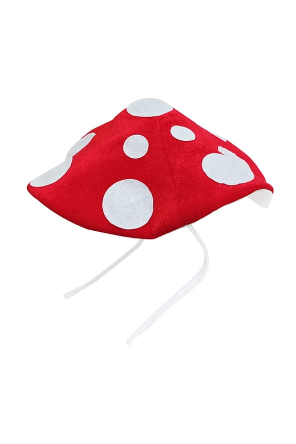 Funny Mushroom Cap with Adjustable Drawstring Design Comfortable Unisex Headwear For Themed Event Halloween Cosplay