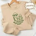thumbnail image 1 of Funny Mushroom Embroidered Shirt, We Will Literally Feast on Your Corpse Meme Embroidery Tee, Fungi Embroidered Gift, 1 of 5