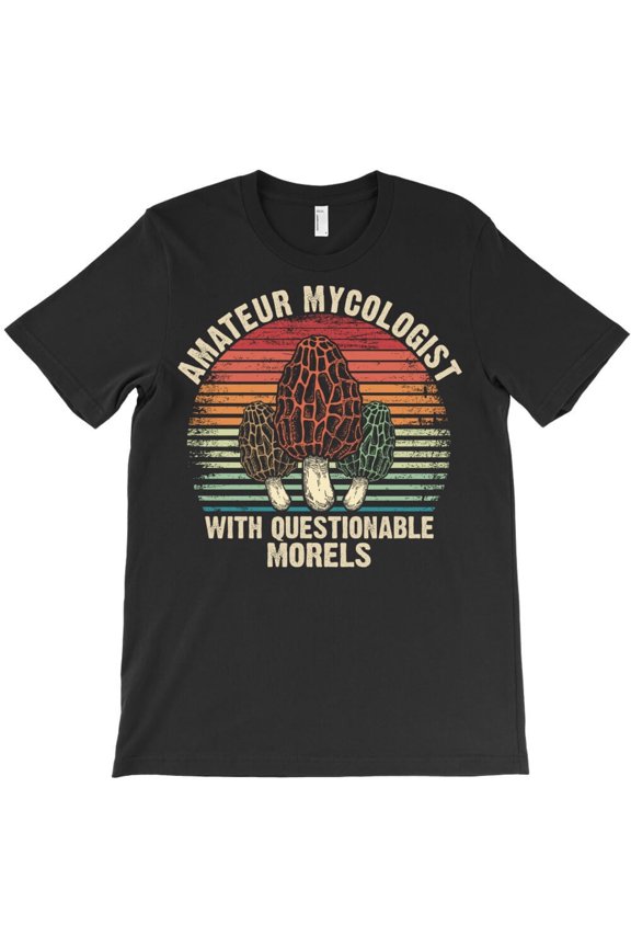Funny Mushroom Forager Graphic Tee, Amateur Mycologist Humor H5193 Unisex T-Shirt, Up to 5XL Available