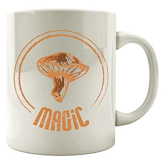 Funny Mushroom - Magic - Produce Fungus Morchella Agaric Humor - Mug