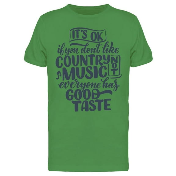 Funny Music Country Text Tee Men's -Image by Shutterstock