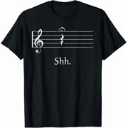 Funny Music Shirt Shh Quarter Rest and Fermata Gift Unisex T-Shirt