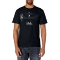 thumbnail image 1 of Funny Music Shirt Shh Quarter Rest and Fermata T-Shirt, 1 of 3