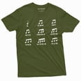 thumbnail image 1 of Funny Musical Notes T-Shirt Music Band Gifts Guitar Piano Violin Gift Ideas Mens Womens Tee (X-Large Military Green), 1 of 6