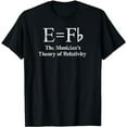 thumbnail image 1 of Funny Musician, E equals F Flat, Theory Of Relativity Joke T-Shirt, 1 of 5