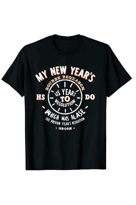 Funny My New Years Previous Year's & Last Year's Resolution Graphic Tee T-Shirt for Men Women