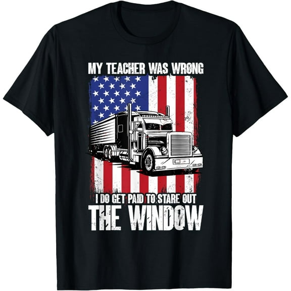 Funny My Teacher Was Wrong I Do Get Paid To Stare Out Design T-Shirt