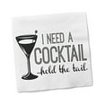 thumbnail image 1 of Funny Napkins - I NEED A COCKTAIL...HOLD THE TAIL - Boutique Cocktail Napkin, 5"X5", Pack Of 20 Napkins For Parties And Entertaining, 1 of 8