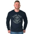 thumbnail image 1 of Funny Nautical Sea Captain Anchor Pun Long Sleeve TShirt Men Women Brisco Brands M, 1 of 6