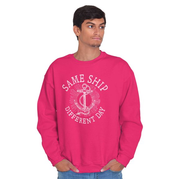 Funny Nautical Sea Captain Anchor Pun Sweatshirt for Men or Women Brisco Brands X