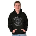 thumbnail image 1 of Funny Nautical Sea Captain Anchor Pun Unisex Plus Fleece Graphic Hoodie Brisco Brands 2X, 1 of 5